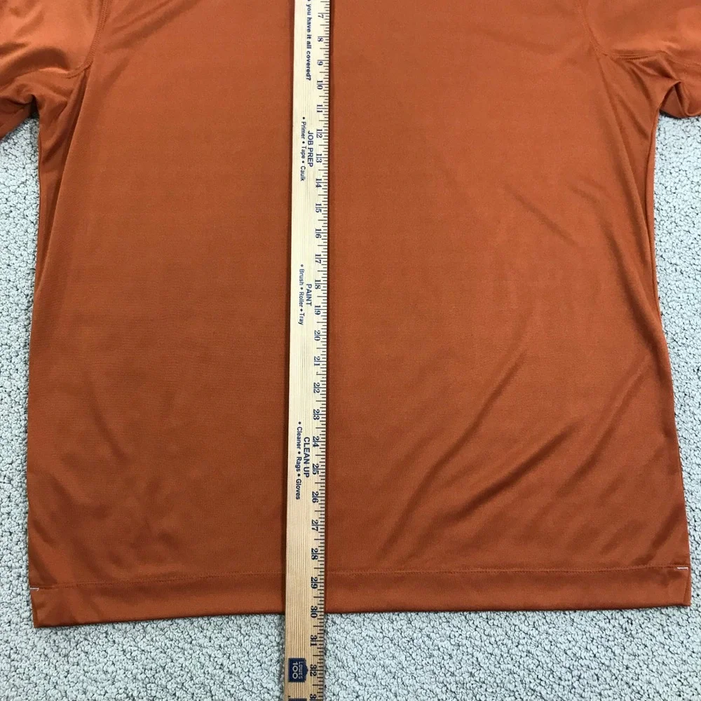 Nike Dri-FIT Texas Longhorns Mens XL Burnt Orange Polo Shirt Short Sleeve Golf